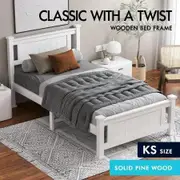 ALFORDSON Bed Frame Wooden Timber King Single Mattress Base Platform Arne