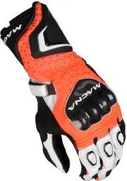 Macna Track R, gloves , color: Red/White , size: XXL
