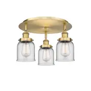 Innovations Lighting 916-3C-10-17 Bell Flush Bell 3 Light 17"W - Brass