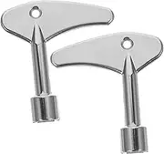 FIXOSHEE 2pcs Elevator Door Key Multi-utility Drop Key for Electric Cabinets Water Meters Radiators and Convenient Elevator Tool for Seamless Functionality