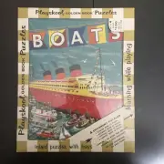 Playskool Board Puzzles Boats Unused Original Pkg Boats Trains Planes Cars 80-2