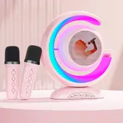 Portable Karaoke Machine Dual Mic Wireless Karaoke Bluetooth Speaker Microphone
