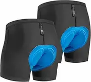 [qualidyne] Men's Cycling Underwear 4D Padded Bike Shorts MTB Liner Bicycle Undershorts Biking Underpants Breathable
