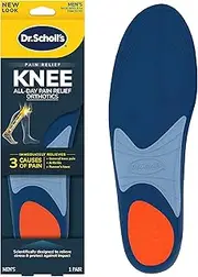 Dr. Scholl's Knee Pain Relief Orthotics // Immediate and All-Day Knee Pain Relief Including Pain from Osteoarthritis and Runner’s Knee (for Men's 8-14, Also Available for Women's 5.5-9)