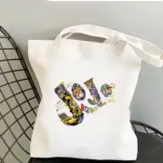 Anime Jojo’s Bizarre Adventure Shopping Bag Recycle Bag Canvas Grocery Reusable