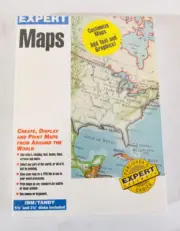 Expert Maps, 1992, Sealed, for Creating Maps, 5.25" and 3.5" Floppy Disks
