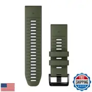 Garmin QuickFit 26 mm Watch Band - Moss/Graphite Silicone Band