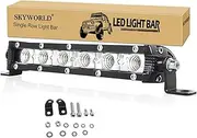 SKYWORLD 7 Inch 18 cm 30 W LED Work Light Bar 12 V 24 V Additional Headlight Car Headlight Waterproof LED Floodlight for 4 x 4 Off-Road SUV UTV ATV Tractor Reversing Light