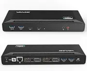 WAVLINK 65W Charging USB C Docking Station, Single 5K/Dual 4K@60Hz Display USB C Dock with Power Delivery, 2xDisplayport, 2xHDMI, 4xUSB 3.0, 2xUSB C, Gigabit Ethernet, Audio & Mic for Windows & Mac OS