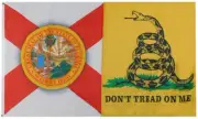 3x5 Florida Gadsden Don't Tread On Me 3'x5' 100D Woven Poly Nylon Flag Banner