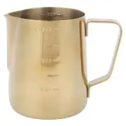 Thickened Gold Stainless Steel With Scale Coffee Milk Frothing Cup Pitcher Ju...