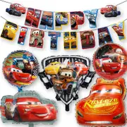 20Pcs Cars Theme Party Decorating Set - Foil Balloons - Birthday Banner for Baby Shower Kids Birthday Party Decorations