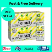 Kirks Lemon Squash Sugar Free Soft Drink Multipack Cans 20 X 375 Ml