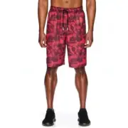 And1 Basketball Shorts Men’s M Post Up Swirl 11” Inseam Stretch Racing Red NEW