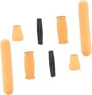 1Set Rubber Axillary Mop Handle for Walking Sticks Slip Crutch Accessories with Non Slip Foot Pad and Armpit Support Easy to Install Grip for Home Use Orange
