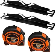 Toe Alignment Tools - Alignment Plates Stainless Steel | Wheel Alignment Measurements | Wheel Fitment Tool With Measuring Tape | Tire Repair Accessories Tool With Hanging Holes For Car Truck