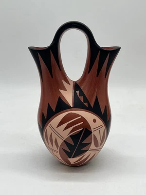 Native American Jemez Pottery wedding vase Geraldene Sandia