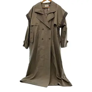 Lee 外套 長版風衣 大衣自由尺寸 棕色 日本直送 二手