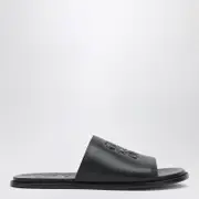 [Loewe] Black Anagram Flex slides in leather 40 IT Black