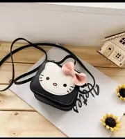 SANRIO HELLO KITTY Mini Girls Backpack Crossbody Coin Purse Bag New Black