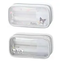 在飛比找蝦皮購物優惠-日本正版 庫洛米 史努比 snoopy透明方形筆袋 大容量筆