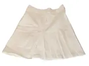 Free Assembly Girl's Pleated Skirt Size 7/8 Cream Color Pocket Pull On NWT