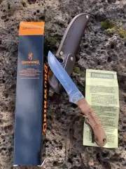 BROWNING Whitetail Legacy Fixed Blade Hunting, Camping, Utility Knife Hi Quality