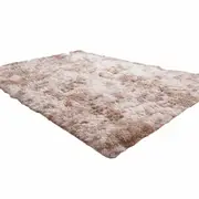 Floor Rug Fluffy Rugs Area Carpet Shaggy Large Pads Soft Mat Khaki