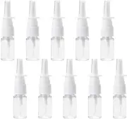 10Pcs 30Ml Refillable Nasal Spray Bottles,Clear, Portable for Perfume and Saline