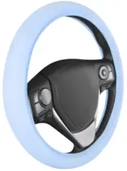 Sharper Image Comfy Grip Plush Leather Steering Wheel Cover - Universal Size (for: Mazda)