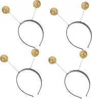 [COOLHIYA] Unique Alien Glitter Balls Headband Foam Ball Headband for Boys and Girls Women Birthday