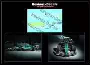 1/32 Scale Decals for Policar/NSR F1 - Aston Martin AMR24, Alonso, Stroll, 2024