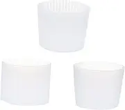 Yardenfun 3Pcs Silicone Cup Covers for Drinks Skid Heat Resistant Glass Cup Protector Sleeves for Coffee Mugs and Bottles