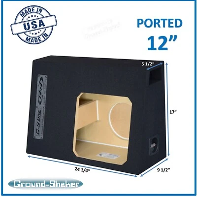 Chevy Silverado Regular Cab 12" Vented Ported Sub Box Enclosure For Solo Baric