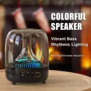 Portable Wireless Stereo Speaker Surround Sound Subwoofer Box Colorful Light A++