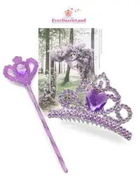 在飛比找Yahoo!奇摩拍賣優惠-✨EverDazzleLand✨紫意盎然超甜美典雅皇冠髮杈梳