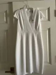 Elie Tahari-White Dress-Size 10 (new with Tags)
