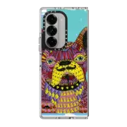 Galaxy Z Fold6 Clear Case Franco The Frenchie Phone Case by Mulga