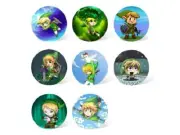 Legend of Zelda 2.28" Can Pin Badge Set