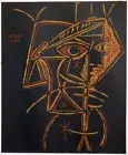1962 Pablo Picasso Linocut Edition Plate 44 Female Bust Linogravures Art Print