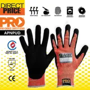 Pro Choice Arax Platinum Pu/Nitrile Foam Dip On Red 13G Liner One Pair,APNPUD