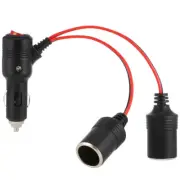Car Cigarette Lighter Adapter Automotive Cigarette Lighter Plug Extension Cable