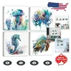 Whimsical Beach-Themed Canvas Prints - Ocean Life Art for Home & Office