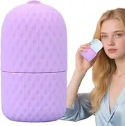 Cooling Eye Ice Roller,Silicone Facial Ice Roller | Ergonomic Handle Face Skin Care Cold Molds Compact for Traveling Home Outdoor Use