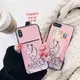 Verna&co.{預購}迪士尼i7愛麗絲夢遊仙境i8粉紅iPhoneX插卡plus皮革i6印刷軟殼全包手機殼A561