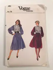 Vogue Sewing Pattern 8491 Evening Dress Uncut- Factory Folded- 1981 Vintage