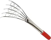 Clam Rake with Mesh Net Long Handle Beach Shell Digging Tool for Clamming Claw Style Rake for Seafood Shellfish Collection for Coastal Adventures