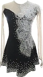 [Zagitova] Girls Ice Figure Skating Dress Customizable Women Applique Competition Dance Outfit with Shiny Rhinestone