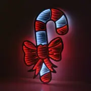 Infinity Candy Cane With Christmas Bow