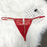 [FARZAH] Women Panties Female Underwear 3PCS/Set Sexy Custom Crystal Letters Name G-String Waist Chain Women Personalized Body Chain Lace Bikini Thong Beach Custom Jewelry Gift(RE03,6-10 Letters)